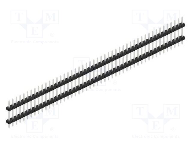 Connector: pin strips; pin header; male; PIN: 48; 2mm; THT; 1x48