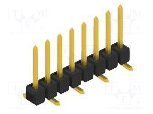 Connector: pin strips; pin header; male; PIN: 8; 2.54mm; SMT; 1x8