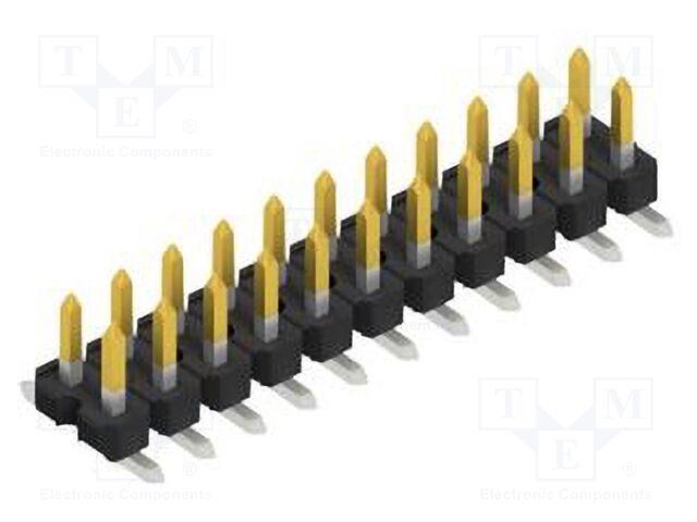 Connector: pin strips; pin header; male; PIN: 22; 2.54mm; SMT; 2x11