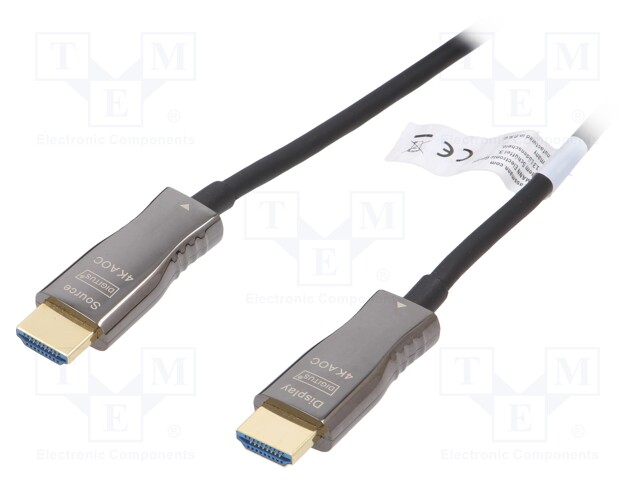 Cable; HDCP 1.4,HDCP 2.2,HDMI 2.0,optical; 30m; black