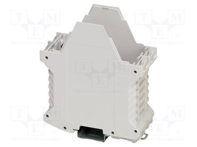 Enclosure base; with FE contact,with terminals; grey; UL94V-0
