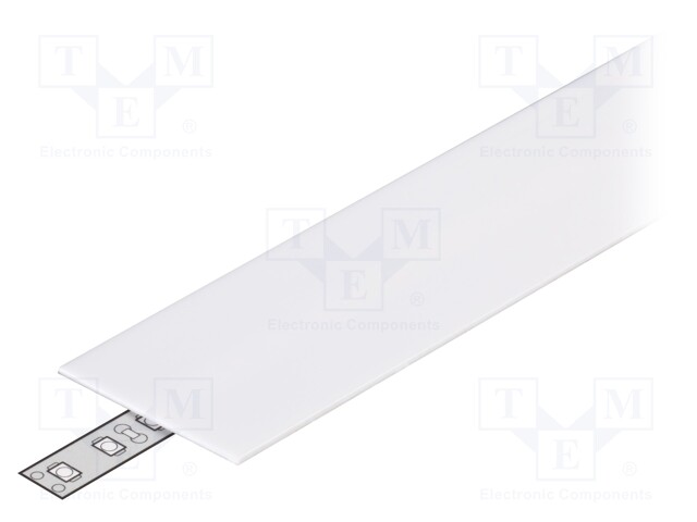 Cover for LED profiles; white; 2m; Application: FLAT8; V: H; slide