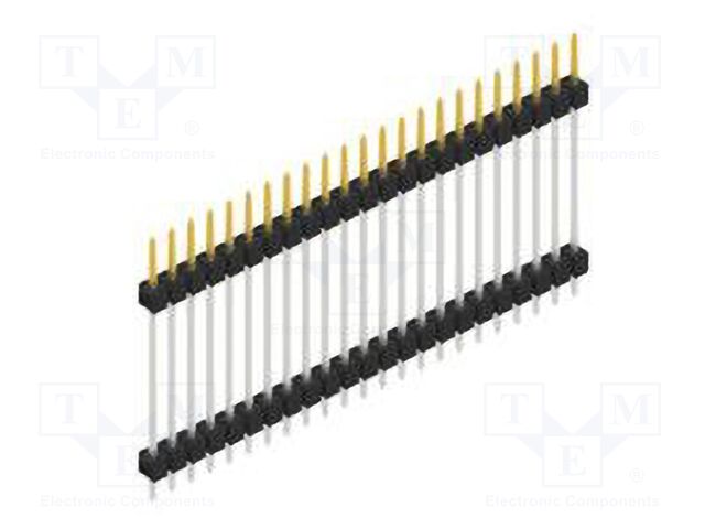 Connector: pin strips; pin header; male; PIN: 23; 2.54mm; THT; 1x23