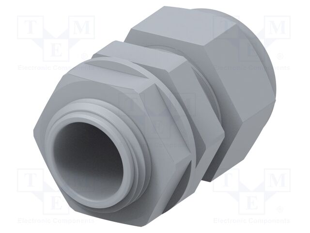 Cable gland; NPT1/2"; IP68; Mat: polyamide; grey; Entrelec