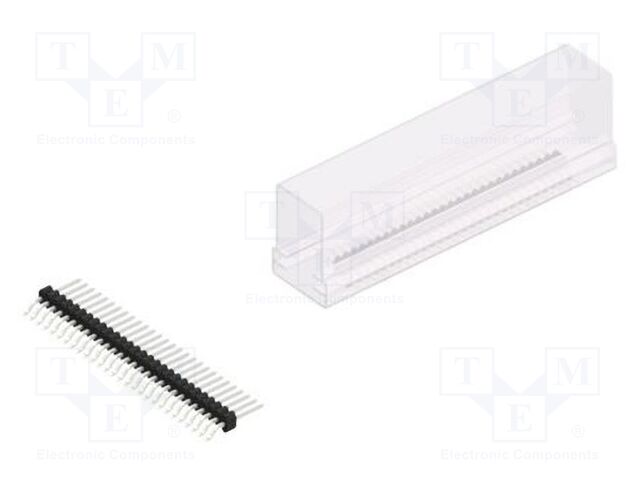 Connector: pin strips; pin header; male; PIN: 28; 1.27mm; SMT; 1x28