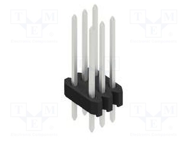 Connector: pin strips; pin header; male; PIN: 6; 1.27mm; THT; 2x3