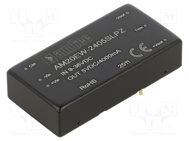 Converter: DC/DC; Protection: short circuit protection SCP