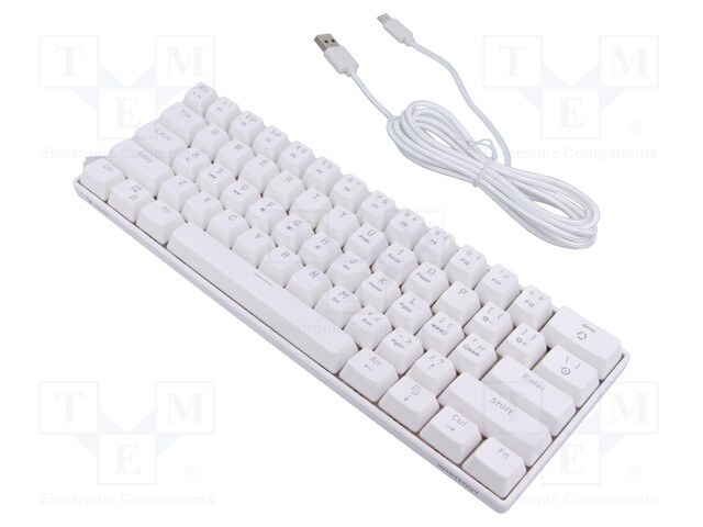 Keyboard; white; USB C; wired,US layout; 1.8m