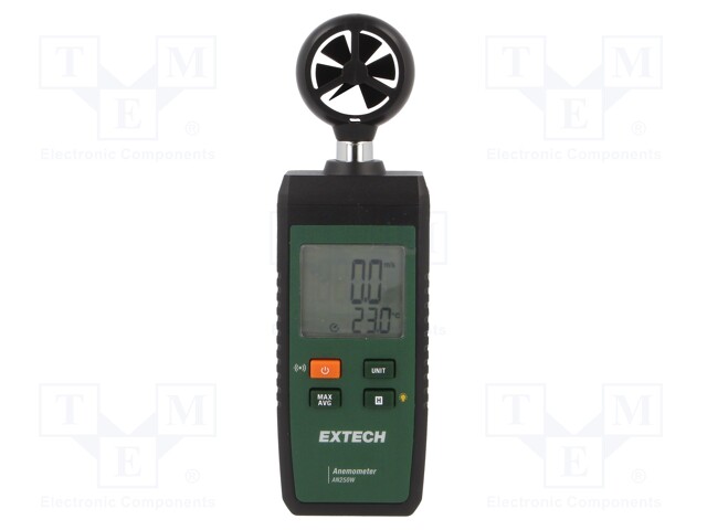 Thermoanemometer; LCD,with a backlit; 1,5÷30m/s; -10÷50°C