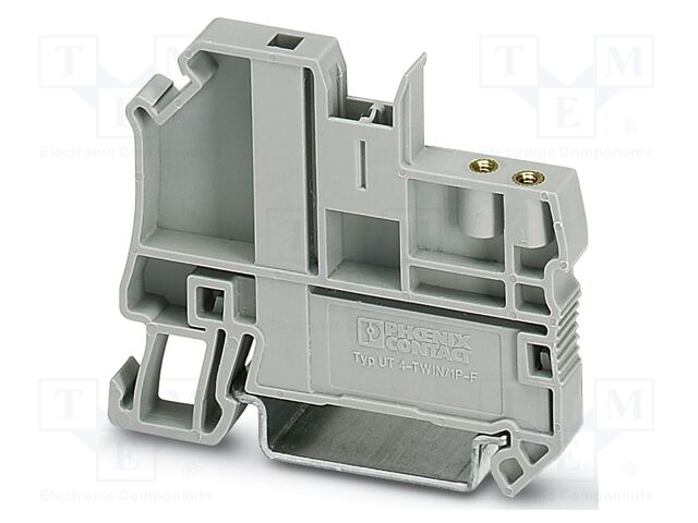 End/partition plate; UT; PA; L: 46.9mm; terminals: 0; W: 6.2mm
