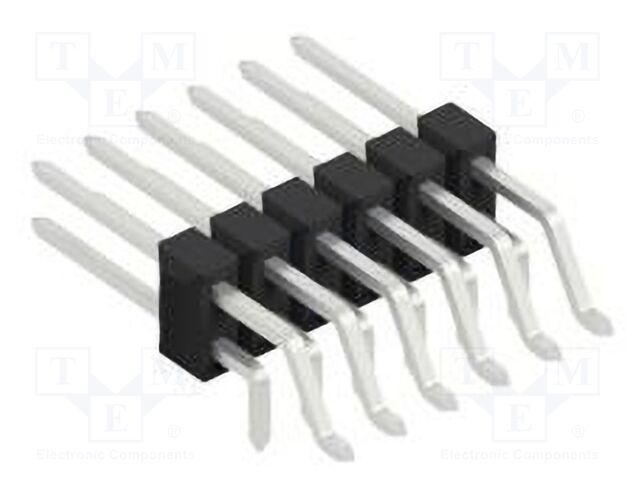 Connector: pin strips; pin header; male; PIN: 12; 2.54mm; SMT,THT