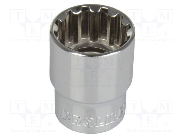 Socket; socket spanner,spline (12-angles); M17; 1/2"; 38mm