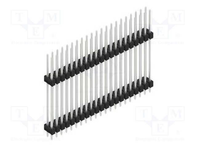 Connector: pin strips; pin header; male; PIN: 42; 2.54mm; THT; 2x21