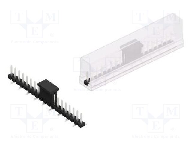 Connector: pin strips; pin header; male; PIN: 19; 2.54mm; SMT; 1x19