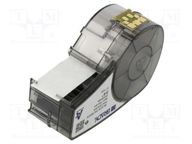 Tape; 19.05mm; 6.4m; white; Character colour: black; self-adhesive