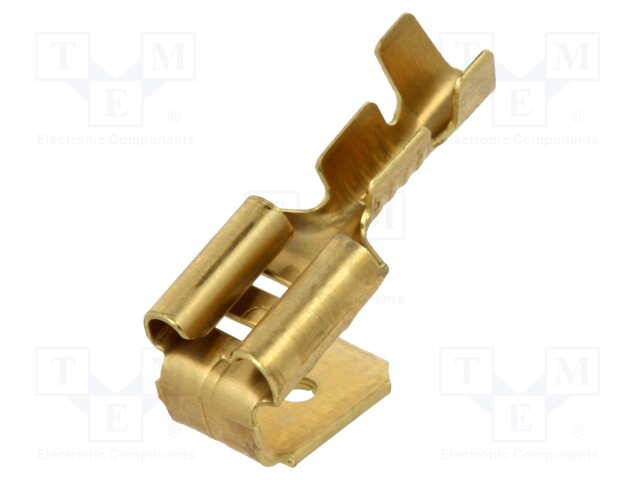 Terminal: flat; 6.3mm; 0.8mm; female/male; 0.5÷1mm2; crimped; brass