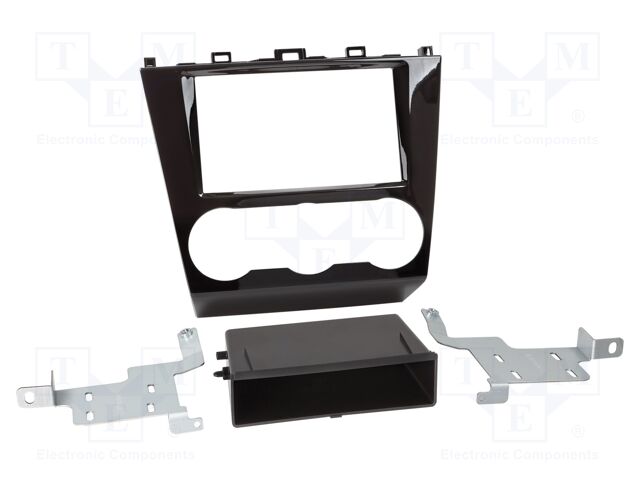 Radio frame; Subaru; 2 DIN; black gloss