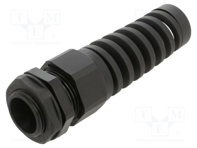 Cable gland; with strain relief; M25; 1.5; IP68; polyamide; black
