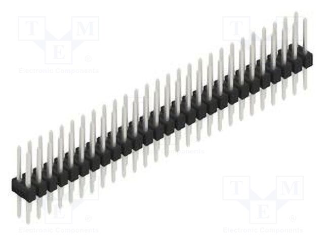 Connector: pin strips; pin header; male; PIN: 54; 2.54mm; THT; 2x27