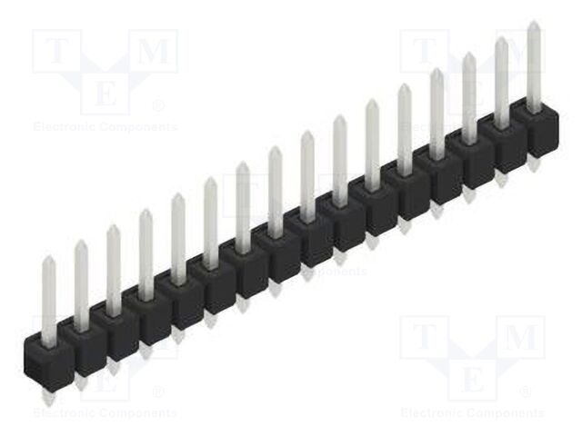 Connector: pin strips; pin header; male; PIN: 16; 2.54mm; THT; 1x16