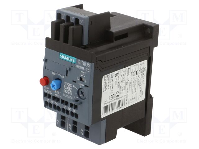 Overload Relay, 3.5 A, 5 A, SIRIUS 3RU2 Series