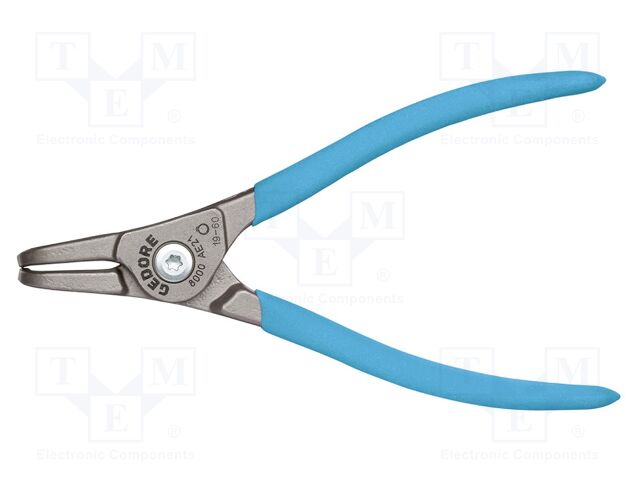 Pliers; for circlip; external; 19÷60mm; Pliers len: 170mm; angular