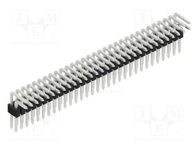 Connector: pin strips; pin header; male; PIN: 62; 1.27mm; THT; 2x31