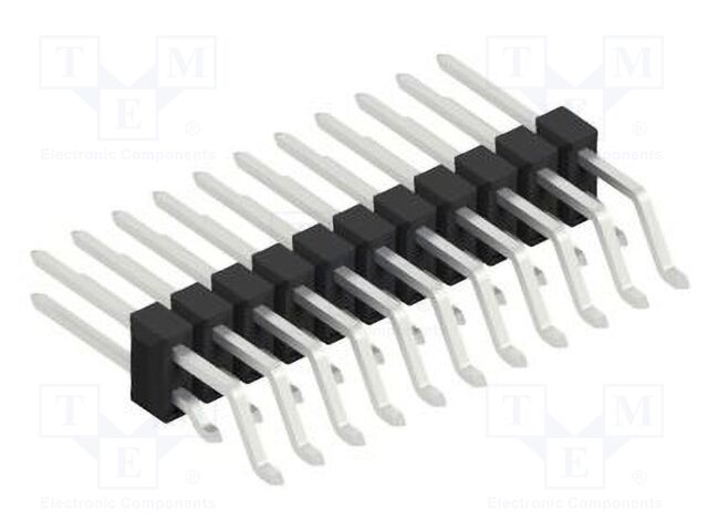 Connector: pin strips; pin header; male; PIN: 22; 2.54mm; SMT; 2x11