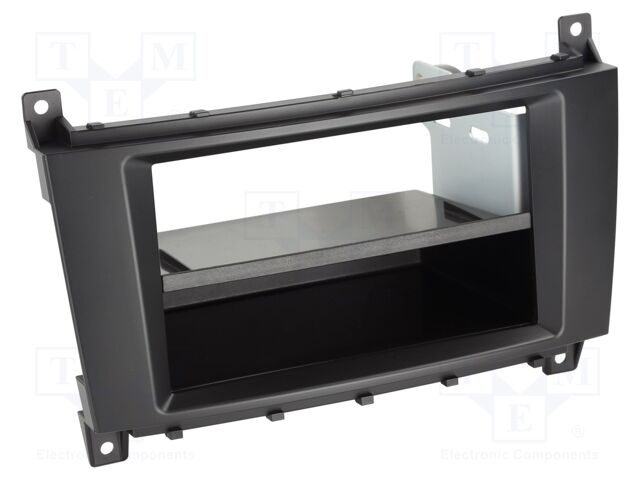Radio frame; Mercedes; 2 DIN; black