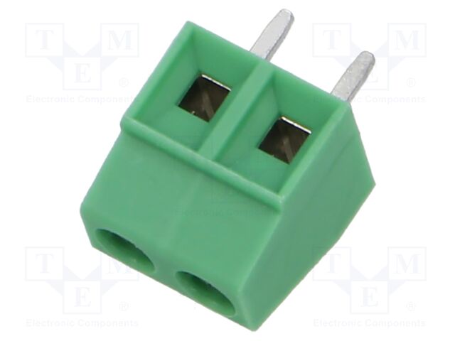 PCB terminal block; angled 90°; 3.81mm; ways: 2; on PCBs; 1.5mm2