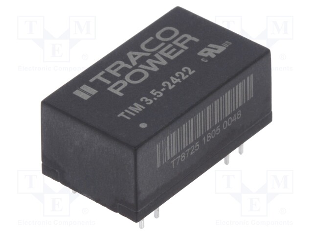 Converter: DC/DC; 3.5W; Uin: 18÷36V; Uout: 12VDC; Uout2: -12VDC; 7g