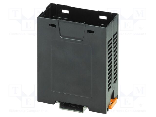 Enclosure base; black; UL94V-0; EH 35; for DIN rail mounting