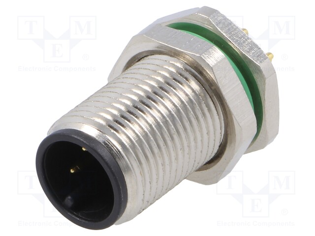 Socket; M12; PIN: 3; male; A code-DeviceNet / CANopen; THT; IP67