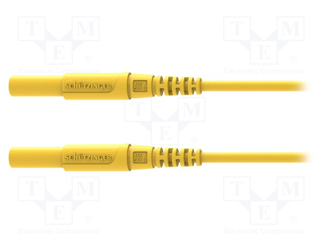 Test lead; 16A; 4mm banana plug-4mm banana plug; Len: 1.5m