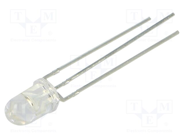 LED; 5mm; bicolour; red/green; 1300mcd; 13000mcd; 30°; 20mA; cathode