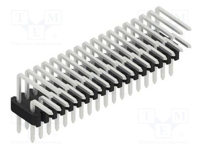 Connector: pin strips; pin header; male; PIN: 36; 1.27mm; THT; 2x18