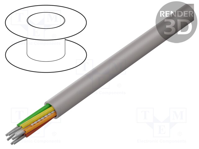 Wire; stranded; Cu; EcoCable® Mini,EcoGen™,UL AWM 21460; 6x28AWG