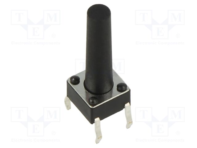 Microswitch TACT; SPST; Pos: 2; 0.05A/12VDC; THT; 1.57N; 6x6x3.5mm