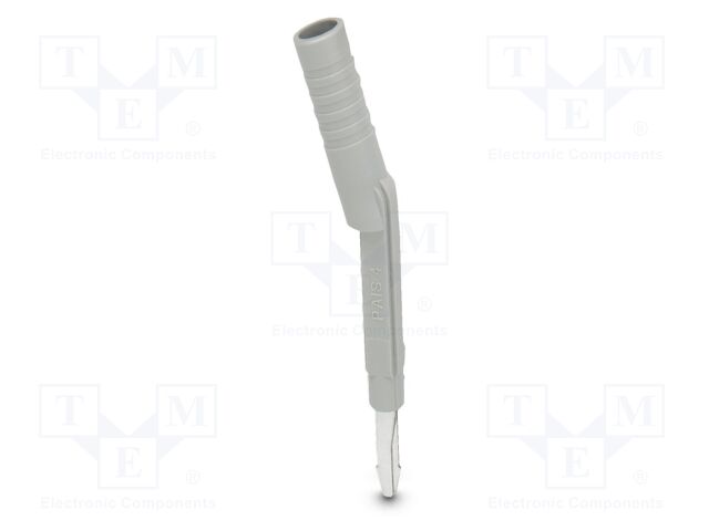 Test socket; PA; L: 53.3mm; ways: 1; W: 6mm; H: 6.5mm; Body: grey