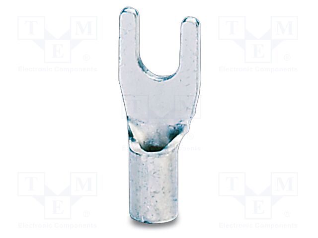 Non-insulated; Body: silver; Tip: fork