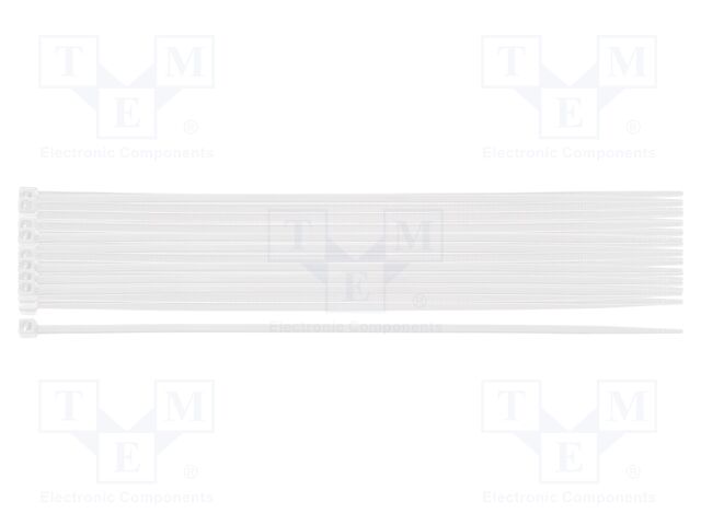 Cable tie; L: 200mm; W: 2.5mm; natural; 20pcs; EXTREME