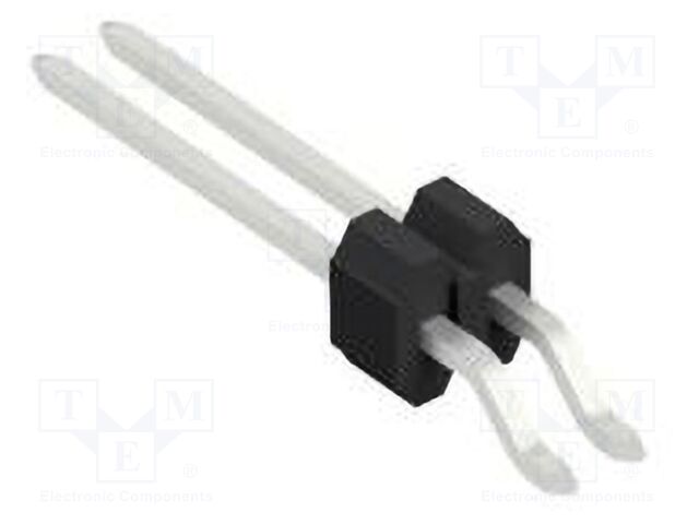 Connector: pin strips; pin header; male; PIN: 2; 1.27mm; SMT; 1x2