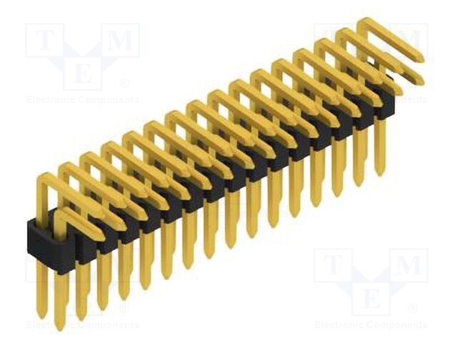 Connector: pin strips; pin header; male; PIN: 32; 1.27mm; THT; 2x16