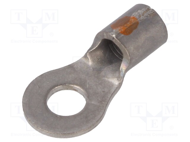 Ring terminal; M4; 2.62÷6.64mm2; crimped; for cable; unplated