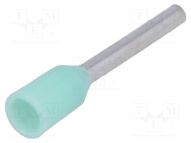 Bootlace ferrule; insulated; copper; Insulation: polyamide; 8mm