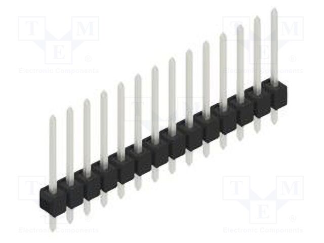 Connector: pin strips; pin header; male; PIN: 14; 2.54mm; THT; 1x14