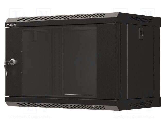 Enclosure: rack cabinet; Standard: 19"; 6U; black; Z: 350mm; X: 540mm