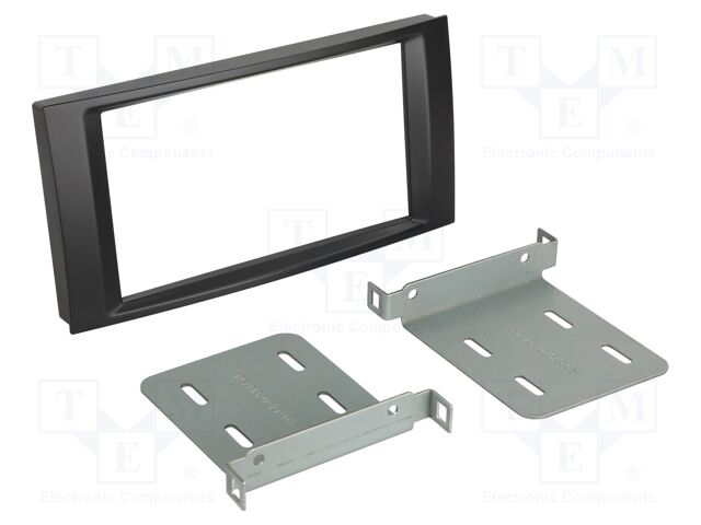 Radio frame; VW; 2 DIN; black