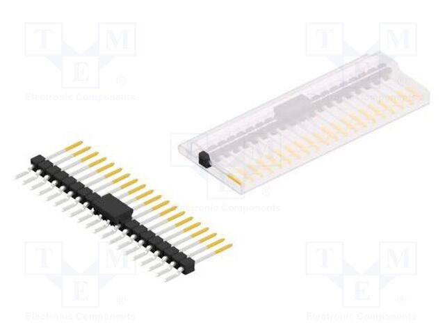 Connector: pin strips; pin header; male; PIN: 20; 2.54mm; SMT; 1x20