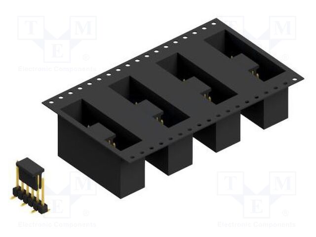 Connector: pin strips; pin header; male; PIN: 6; 2.54mm; SMT; 1x6